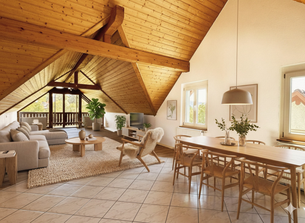 Thumbnail-Moderne Dachgeschosswohnung mit Weitblick - Wohnen nahe dem Bodensee