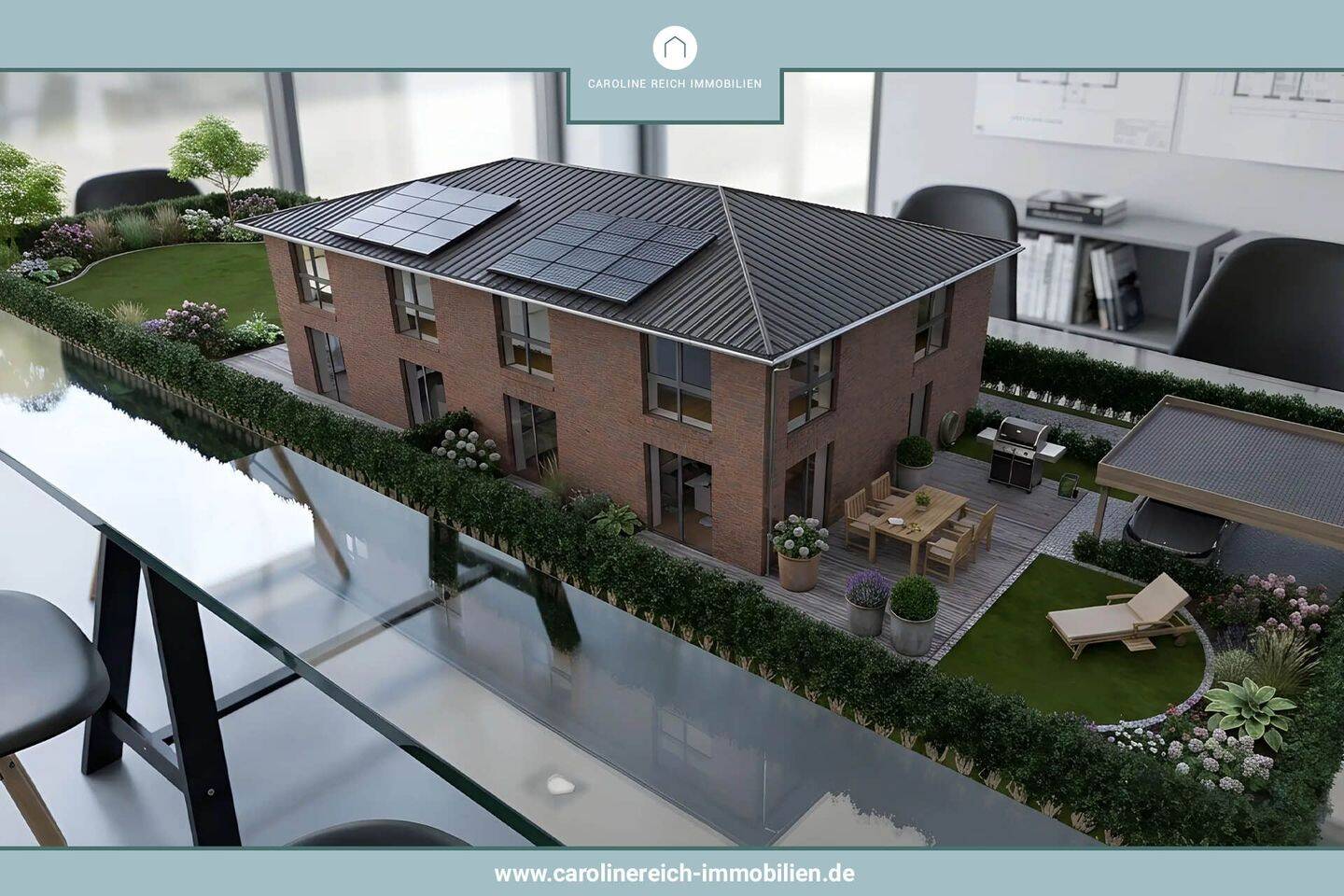 Thumbnail-Neubau-Doppelhaushälfte in KfW 40 Standard mit kleinem Südwest-Garten in bevorzugter Lage Hummelsbüttel!