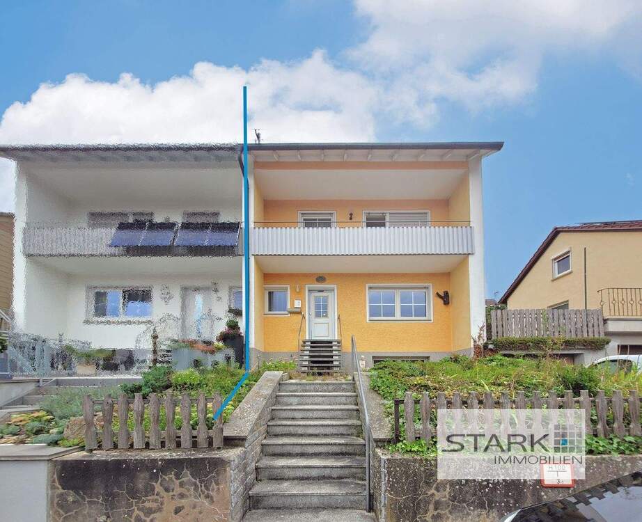 Thumbnail-Doppelhaushälfte mit Aussicht, Garten & Garage – ein Eigenheim für Anpacker!