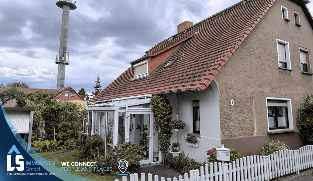 Thumbnail-Ruhig gelegene Doppelhaushälfte mit Grundstück mitten in Perleberg