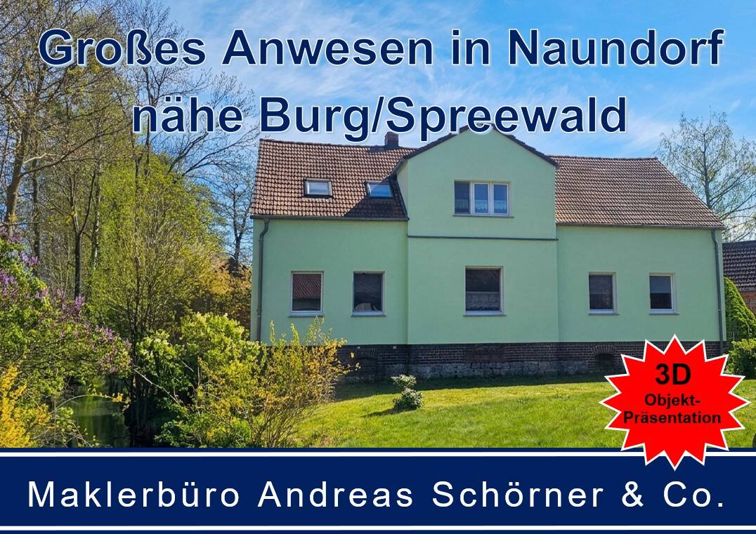 Thumbnail-Großes Anwesen am Fließ in Naundorf, Nähe von Burg im Spreewald