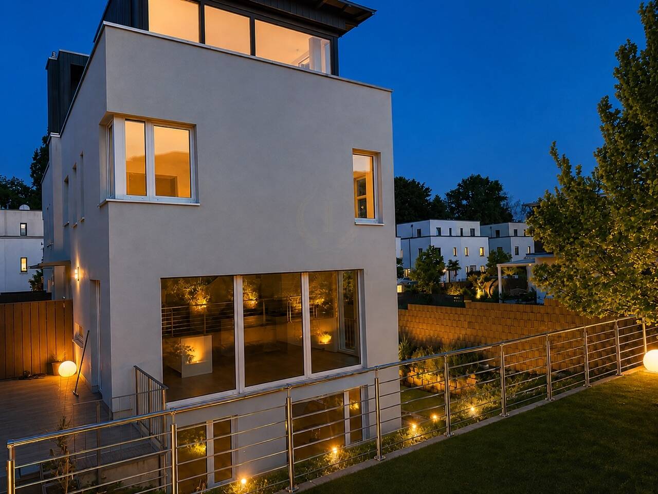 Thumbnail-Exklusives architektonisches Energiespar-Stadthaus in Toplage