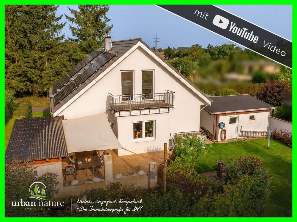 Thumbnail-Nur 15 Minuten in die Rostocker City: 5 Zimmer, Effizenzklasse A+, Kamin und Weitblick