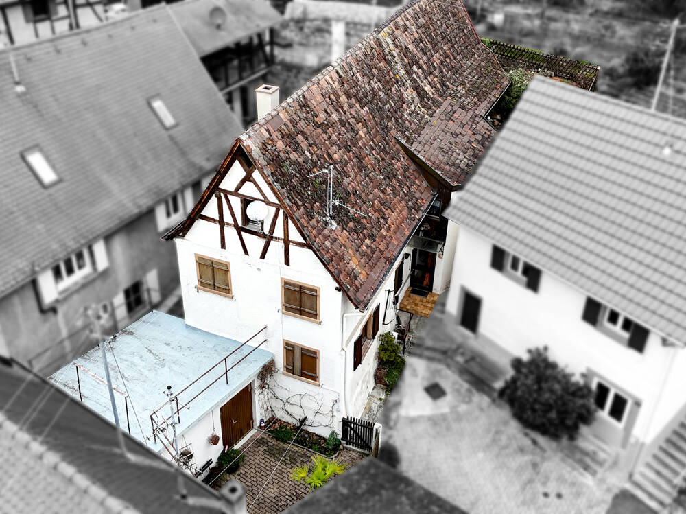 Das Haus von oben