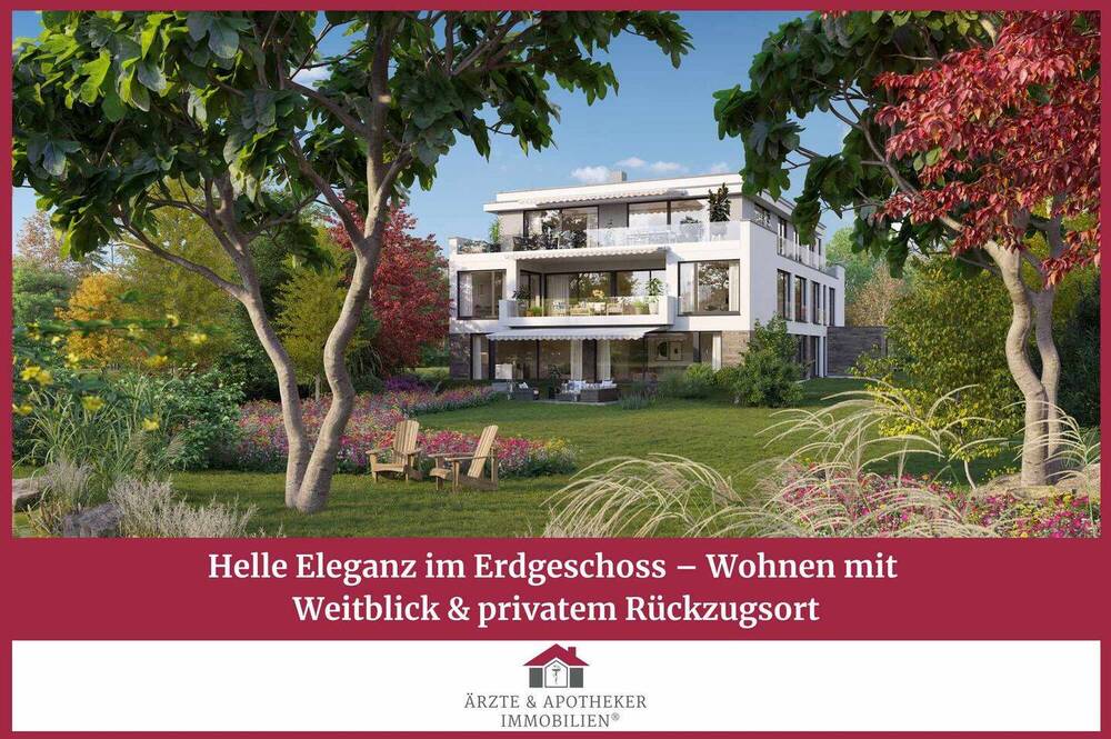 Thumbnail-Helle Eleganz im Erdgeschoss - Wohnen mit Weitblick & privatem Rückzugsort