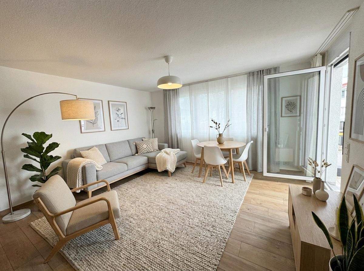 Thumbnail-Moderne, barrierefreie 2-Zimmer-Hochparterre-Wohnung mit Balkon