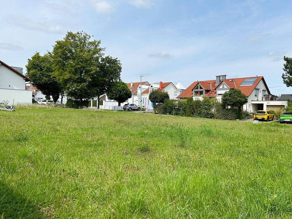 Blick vom Baugrundstück