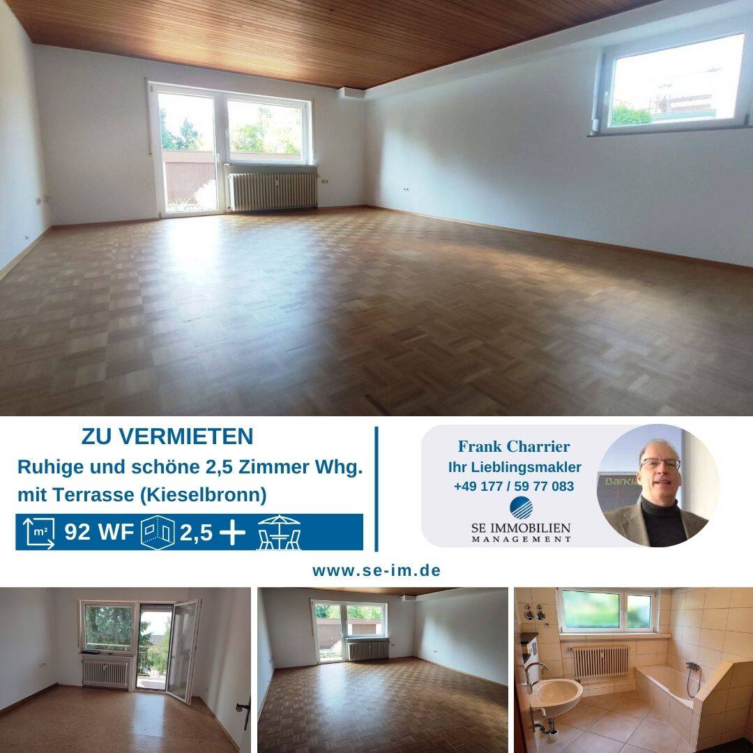 Thumbnail-Ruhige, schöne 2,5 Zimmer Whg in Kieselbronn mit Terrasse