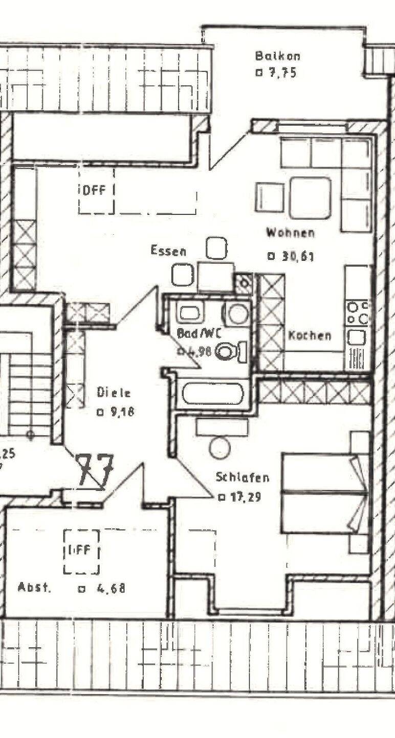 Thumbnail-Attraktive 2,5-Zimmer-Dachgeschosswohnung in stadtnaher Lage von Nördlingen