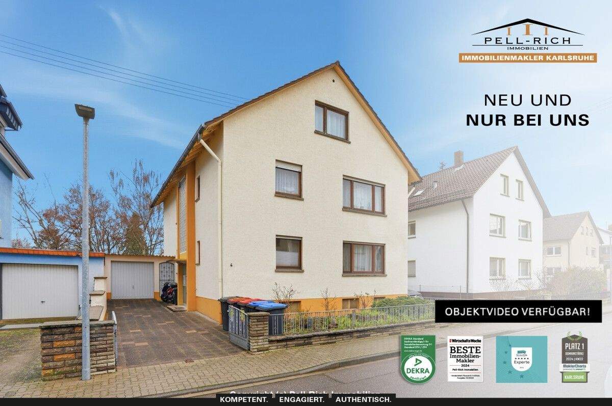 Thumbnail-WERTBESTÄNDIG INVESTIEREN: Vermietetes Mehrfamilienhaus in Karlsruhe-Neureut (Vogelsiedlung)