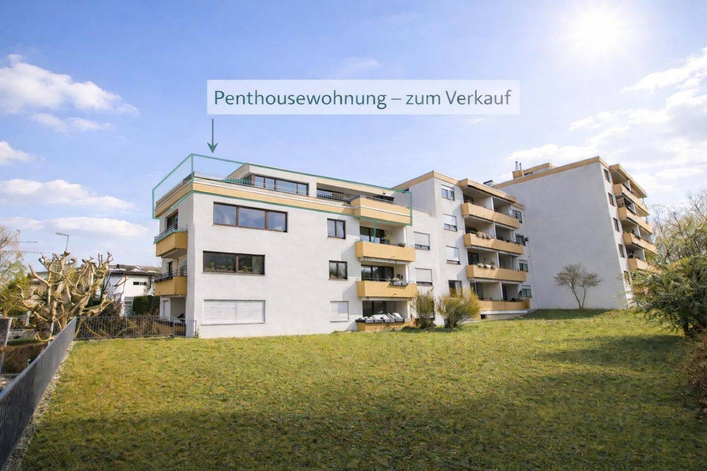 Thumbnail-Penthouse-Feeling in Ditzingen: Eigene Etage, große Dachterrasse & traumhafter Ausblick