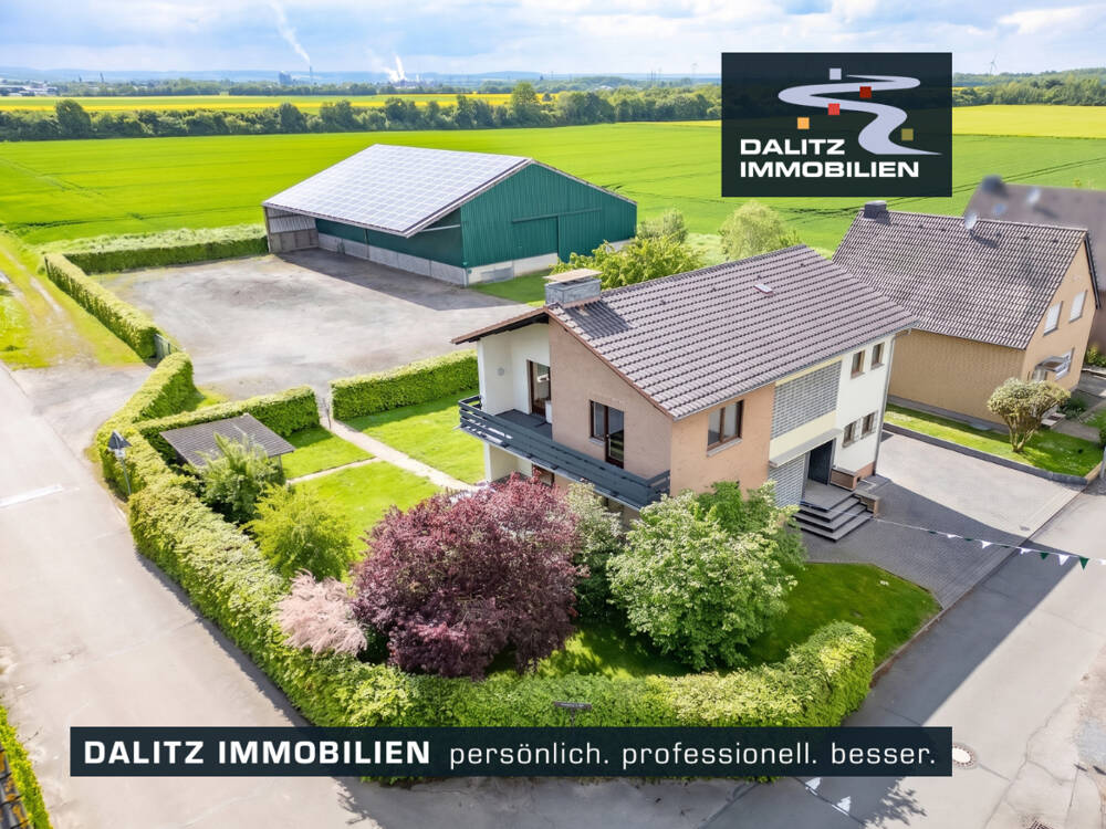 Thumbnail-EFH mit vermieteter Lagerhalle