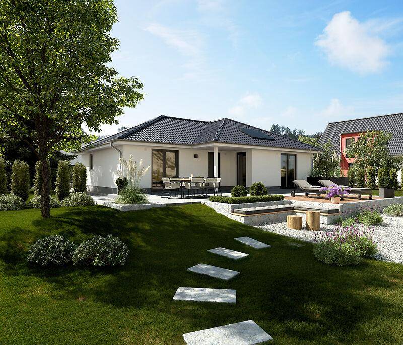 Thumbnail-Der Bungalow mit der charmanten Form - ausgefallen und praktisch in Marlishausen