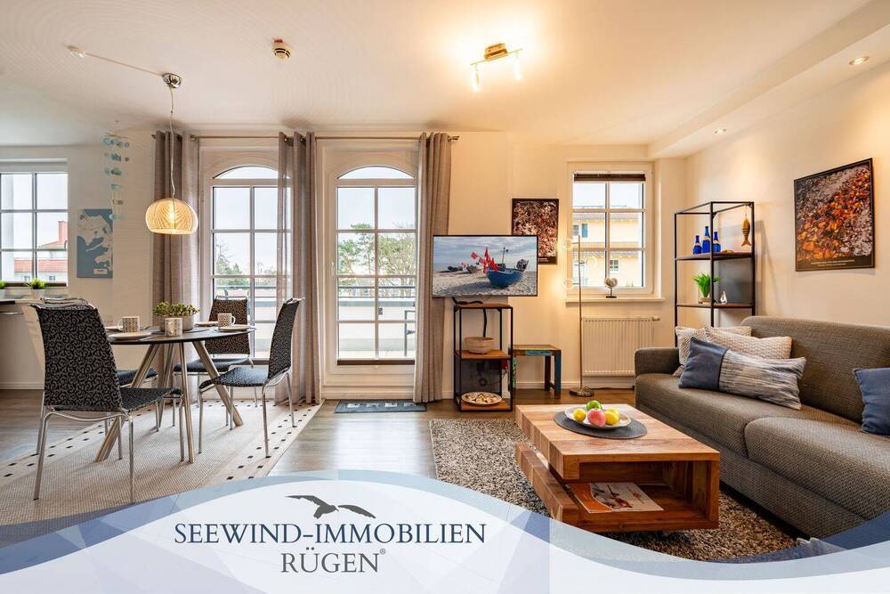 Meer(es)blick! Ferienwohnung mit Blick auf die Ostsee und sonnigen SÜD-Balkon im Ostseebad Baabe