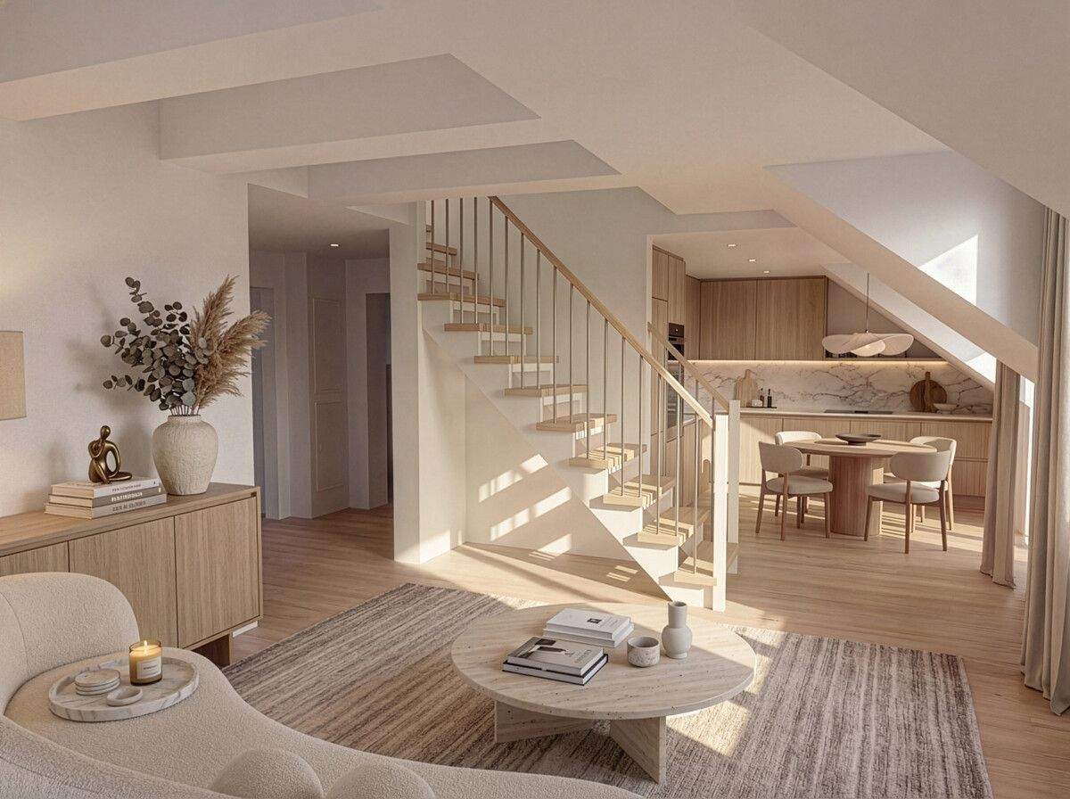 Thumbnail-Lichtdurchflutetes Dachgeschoss mit Galerie, Süd-Balkon, West-Balkon und handverlesenen Materialien