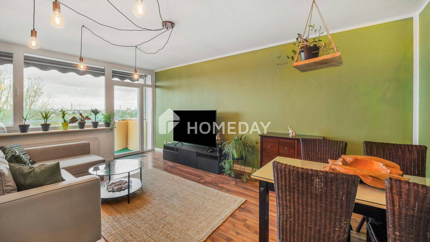 Thumbnail-Helle 2-Zimmer-Wohnung mit Einbauküche und Loggia mit freiem Weitblick in Leverkusen-Wiesdorf