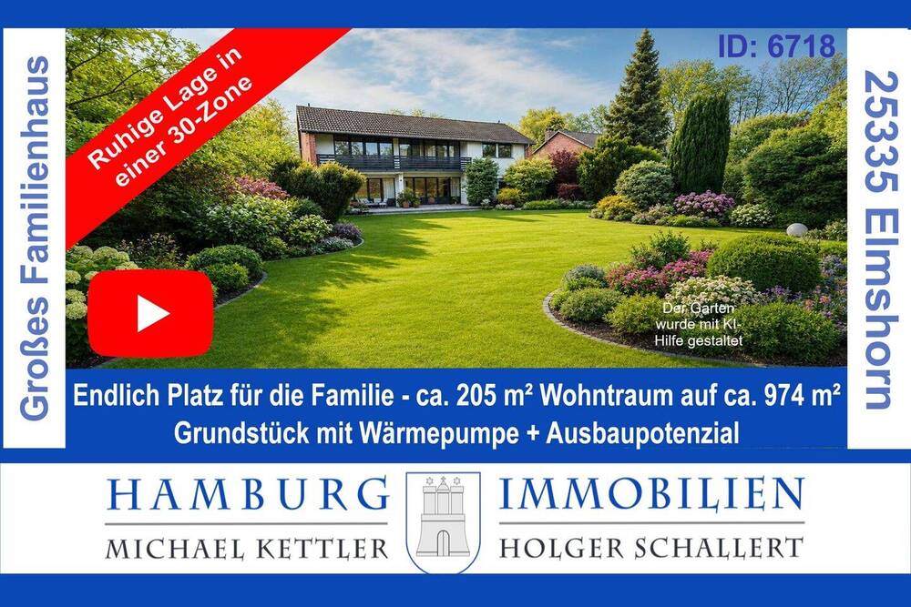 Thumbnail-Endlich Platz für Ihre Familie: Ca. 205 m² Wohntraum mit großem Garten in 25337 Elmshorn