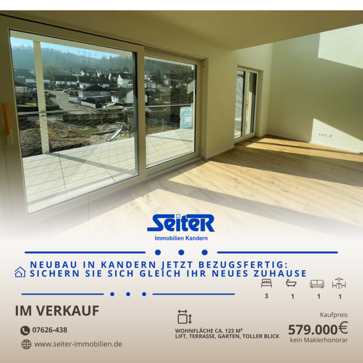 Thumbnail-Ihr neues Zuhause wartet auf Sie: Schicke 4,5-Zimmer-Neubauwohnung in Kandern