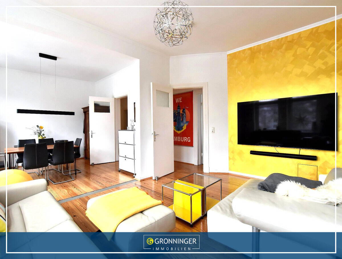 Thumbnail-Lichtdurchflutete 3 - 4 Zi.- Altbaueleganz im 2. Obergeschoss mit Balkon