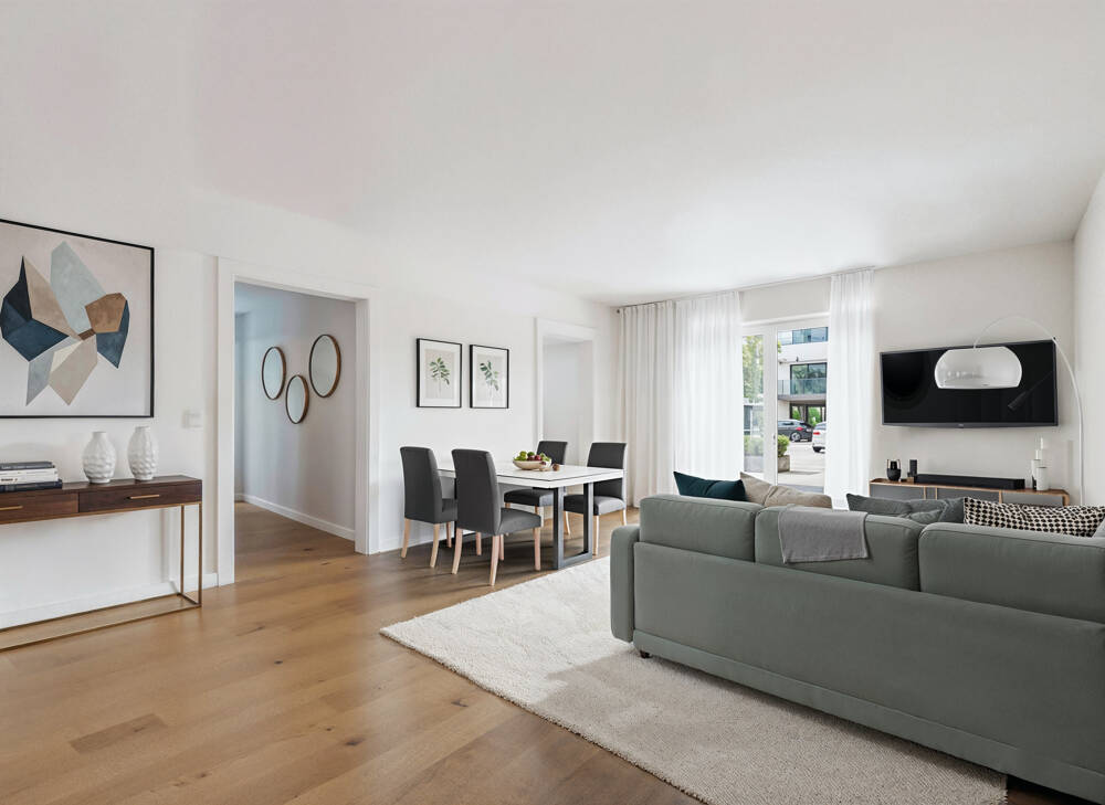 Thumbnail-Raum für Leben, Licht und Leichtigkeit - Neubau 3-Zi-Wohnung mit großen Balkon- EH 40 mit QNG Plus