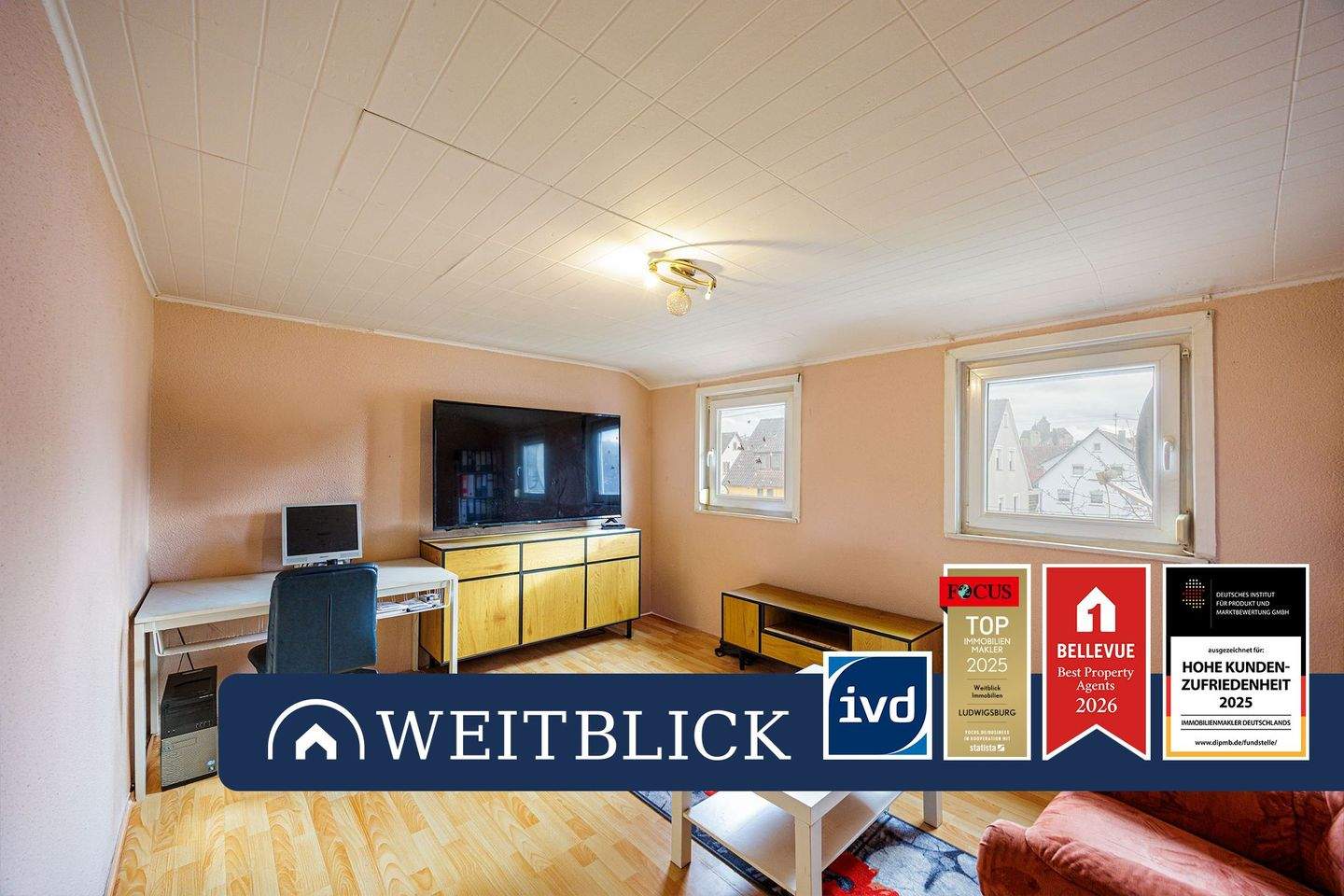 Thumbnail-WEITBLICK: Helle Dachgeschosswohnung mit Wohlfühl-Charakter!