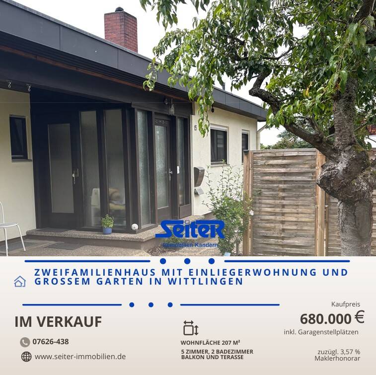 Thumbnail-Zweifamilienhaus in Wittlingen mit großem Garten