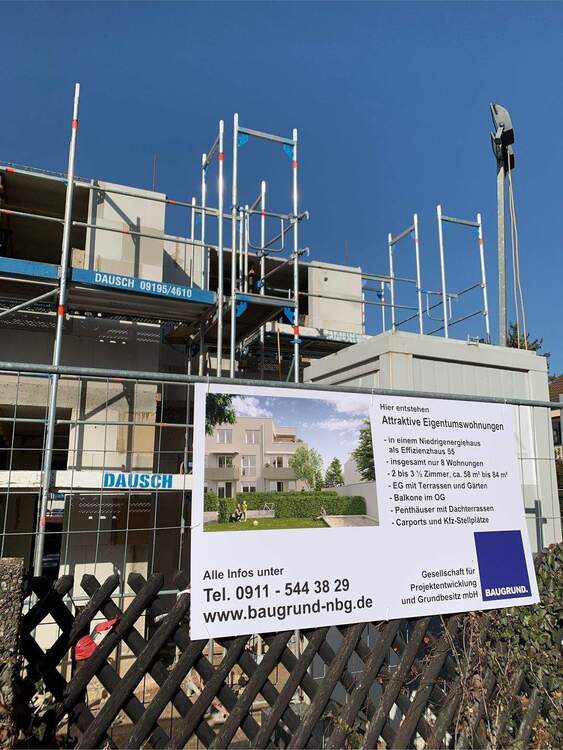 Thumbnail-Perfekt geschnittene 3-Zimmer-Neubau-Whg. in Poppenreuth, Bad mit Fenster, Abstellraum, Balkon mit Markise, sonnige Südwest-Lage im 1.OG