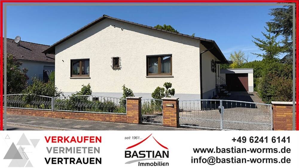 Thumbnail-Bungalow-Glück im Pfeddersheimer Musikerviertel: ca. 135 m² Wohnen, Terrasse, Garten, Garage!
