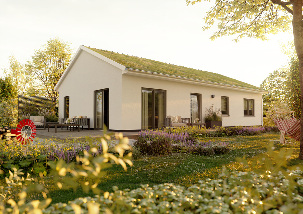 Thumbnail-Bungalow mit Gründach.