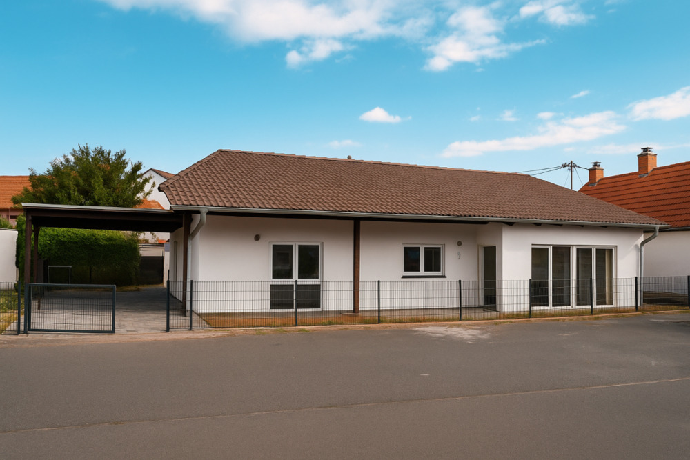 Thumbnail-Barrierefreier Bungalow mit Wärmepumpe, Carport & Anbau - komfortables Wohnen in Oggersheim