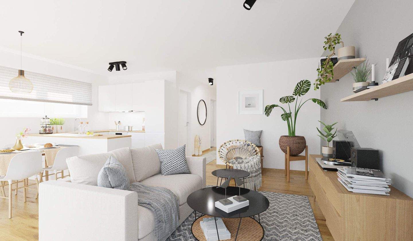 Thumbnail-Hochwertig ausgestattete 4-Zimmer-Wohnung mit zwei Vollbädern und Balkon