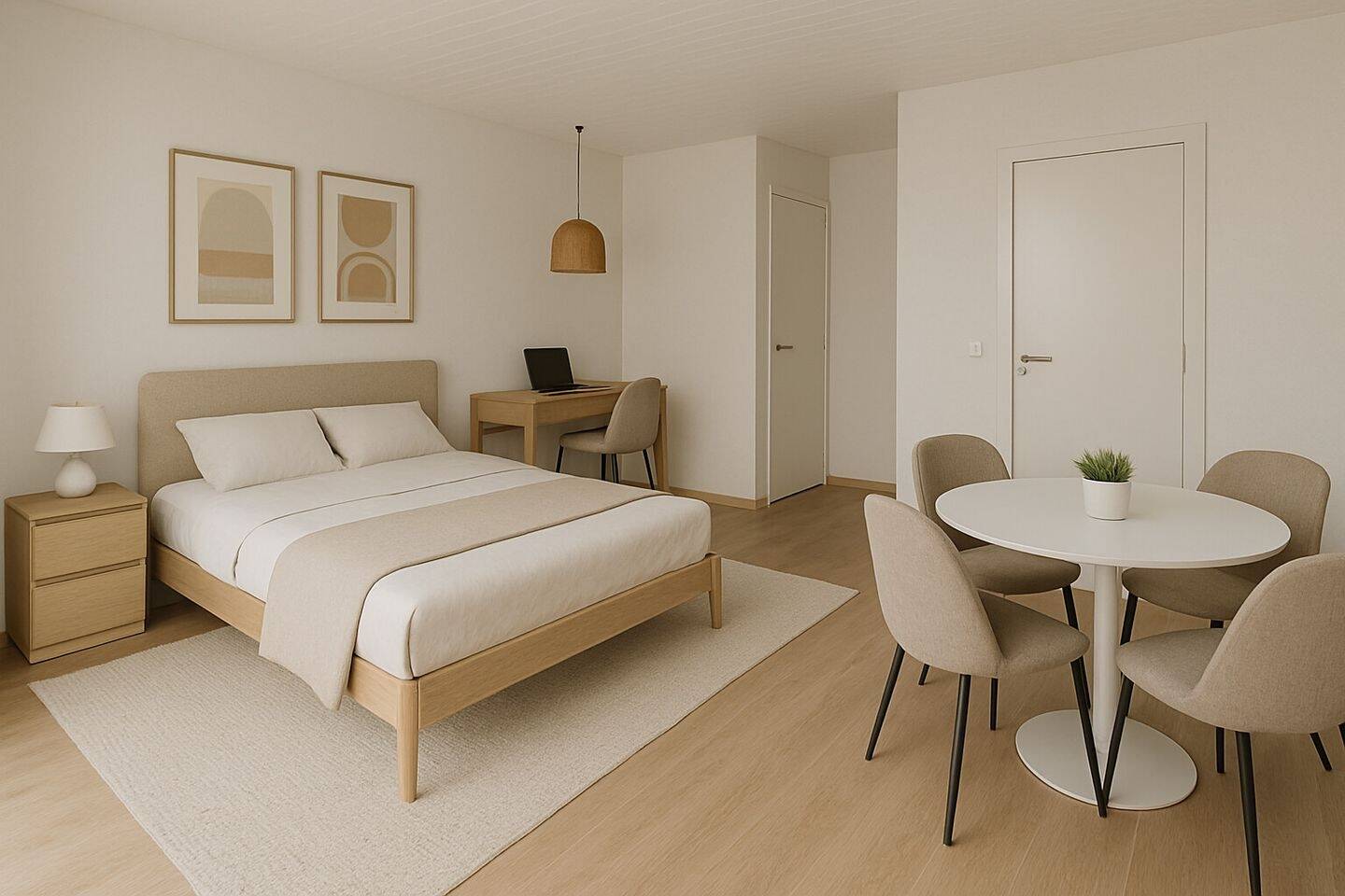 Thumbnail-Renovierte Wohnung in ruhiger Lage mit Balkon 1-Zimmer-Wohnung mit TG-Stellplatz