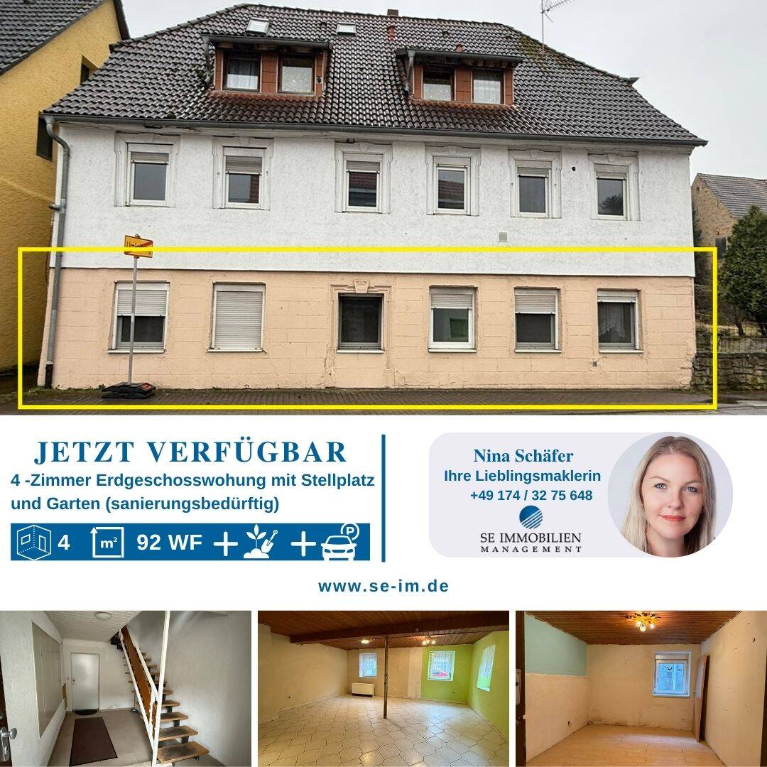 Thumbnail-Sanierungsbedürftige 4-Zimmer Wohnung - Start frei für ihr Projekt!