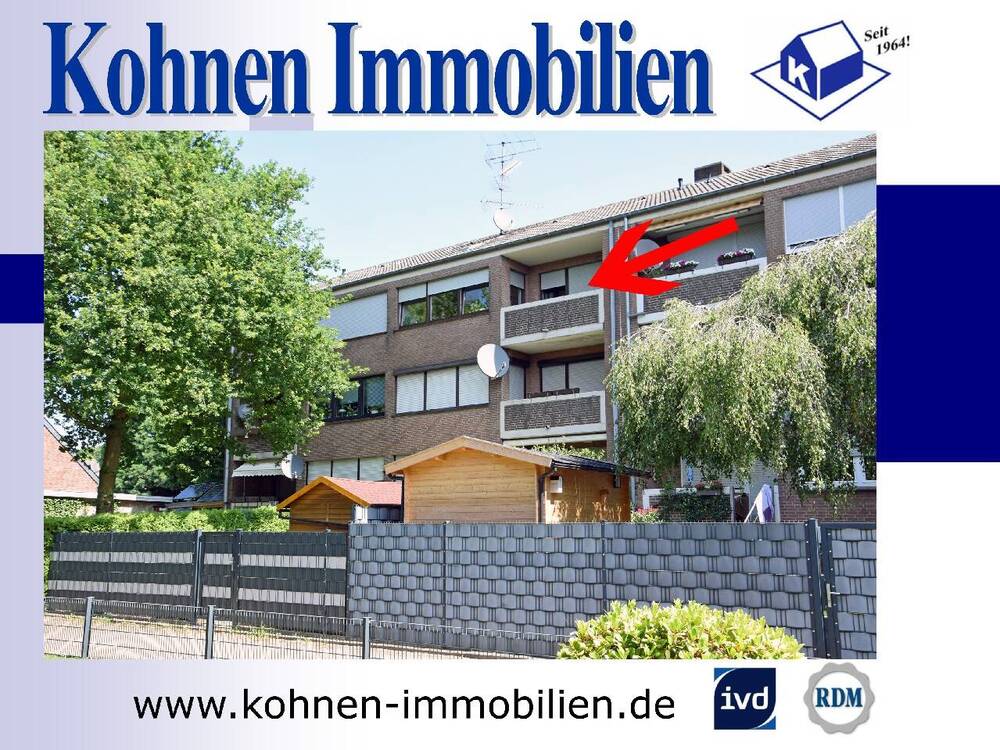 Thumbnail-Bereits modernisierte 3-Zimmerwohnung mit Loggia in 41334 Nettetal-Hinsbeck