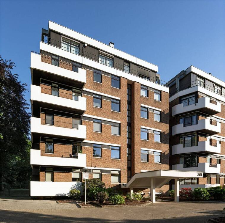 Thumbnail-# KR-Bockum: Ruhige Lage in zweiter Reihe. Gr. 2-3-Zi.Whg.+Aufzug+gr. Balkon+TG