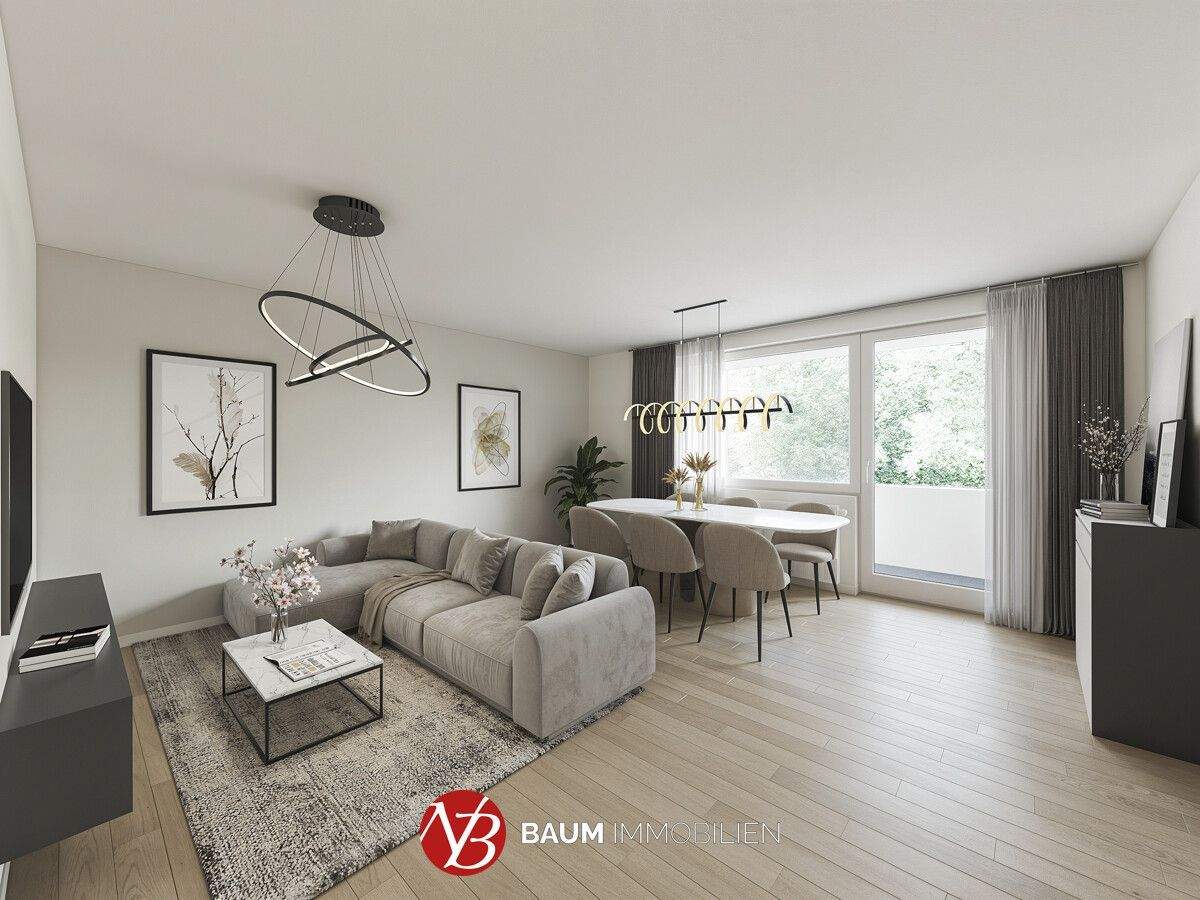 Thumbnail-Handwerker gesucht! 3-Zimmer-Wohnung mit Loggia und Blick in den Wald in D-Unterbach