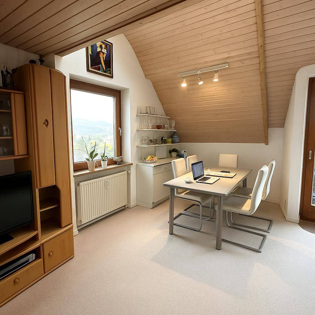 Thumbnail-Architektonisch reizvolle 2,5-Zimmer-Galeriewohnung mit Dachterrasse in herrlicher Aussichtslage