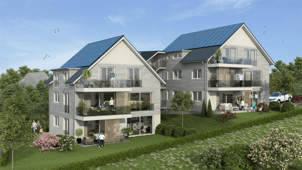 Thumbnail-SEESICHT I 200m zum See I Natürlich aus Holz: Wohnung W3: Lichtdurchflutete, wohngesunde 3 Zimmerwohnung in Überlingen-Nussdorf im Dachgeschoss