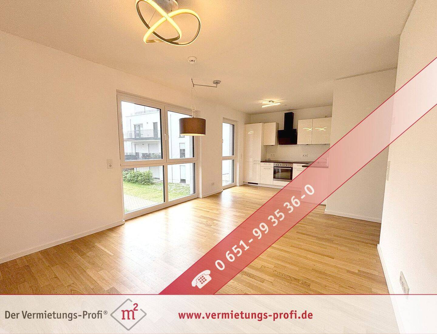 Thumbnail-Moderne 2-Zimmer-Wohnung mit großzügigem Balkon und schönem Ausblick ins Grüne