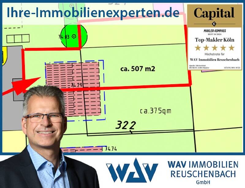 Thumbnail-Merten: Baugrundstück für Doppelhaushälfte mit großem Garten