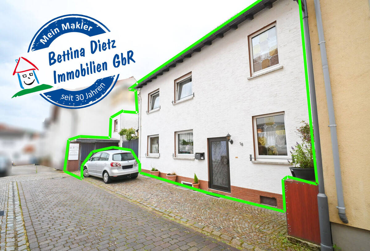 Thumbnail-DIETZ: Gepflegtes Einfamilienhaus mit Nebengebäude, Keller und Stellplatzfläche in Groß-Umstadt!