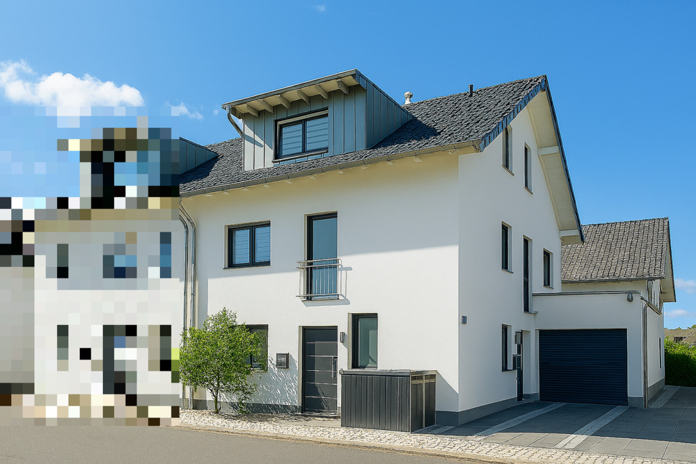 Thumbnail-Zweifamilienhaus | 164 m² gesamt | 116 m² + 48 m² | Garten, Kamin & KfW-70