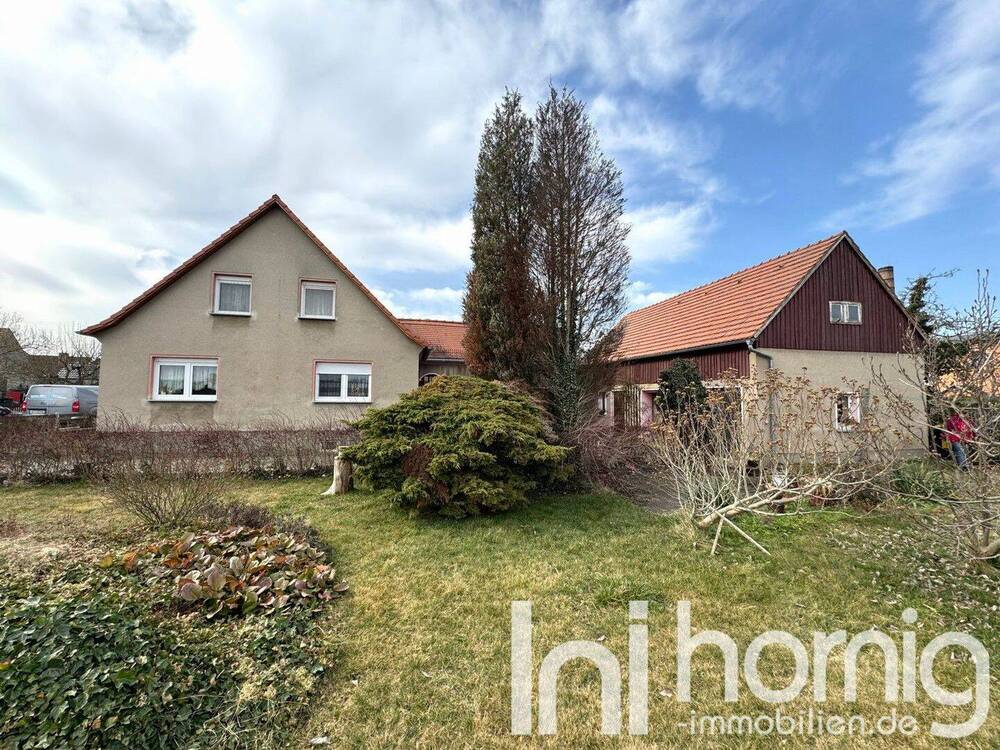 Thumbnail-Kleines Haus mit kleinem Hof auf großem Grundstück sucht Familie