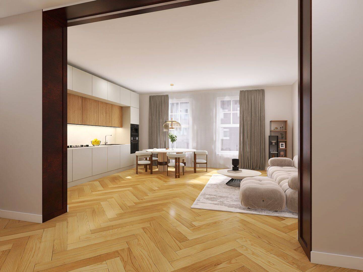 Thumbnail-Altbaucharme trifft moderne Neubau 2-Zimmer-Wohnung im Ludenberger Ensemble