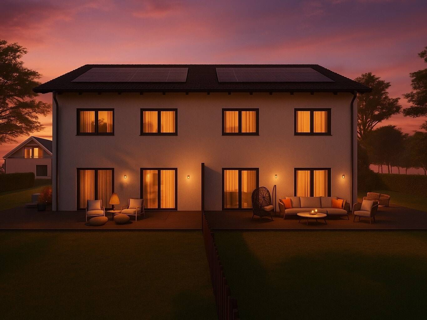 Thumbnail-Effiziente Doppelhaushälfte auf schönem Grundstück