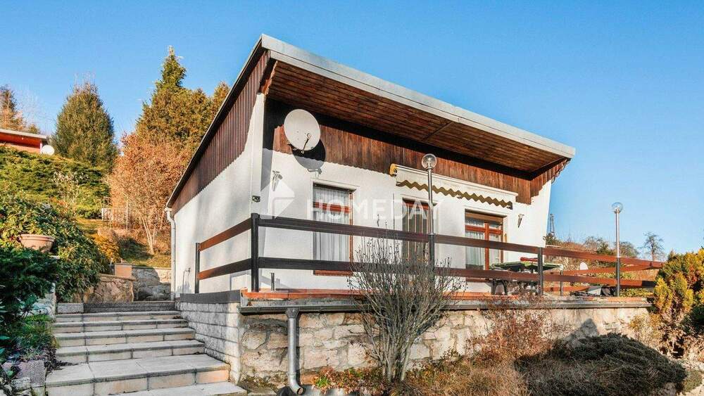 Thumbnail-Idyllischer Rückzugsort im Naturschutzgebiet - 2-Zimmer-Bungalow in traumhafter Hanglage