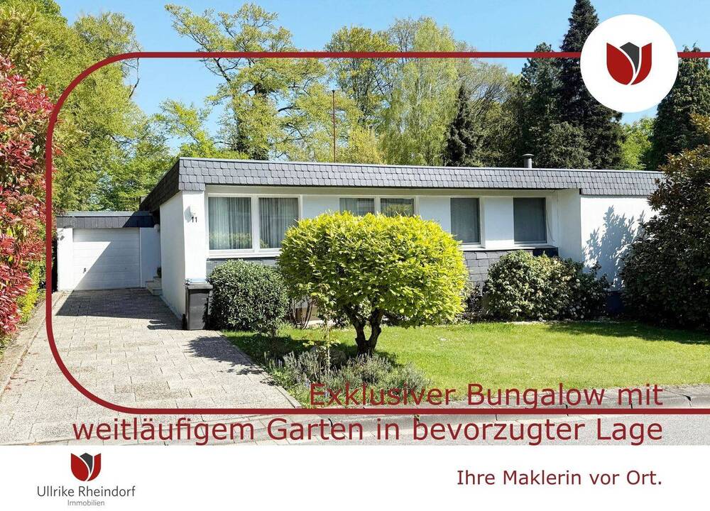 Thumbnail-Exklusiver Bungalow in Bestlage von Leichlingen – Großzügiges Wohnen auf einer Ebene in direkter Waldrandlage