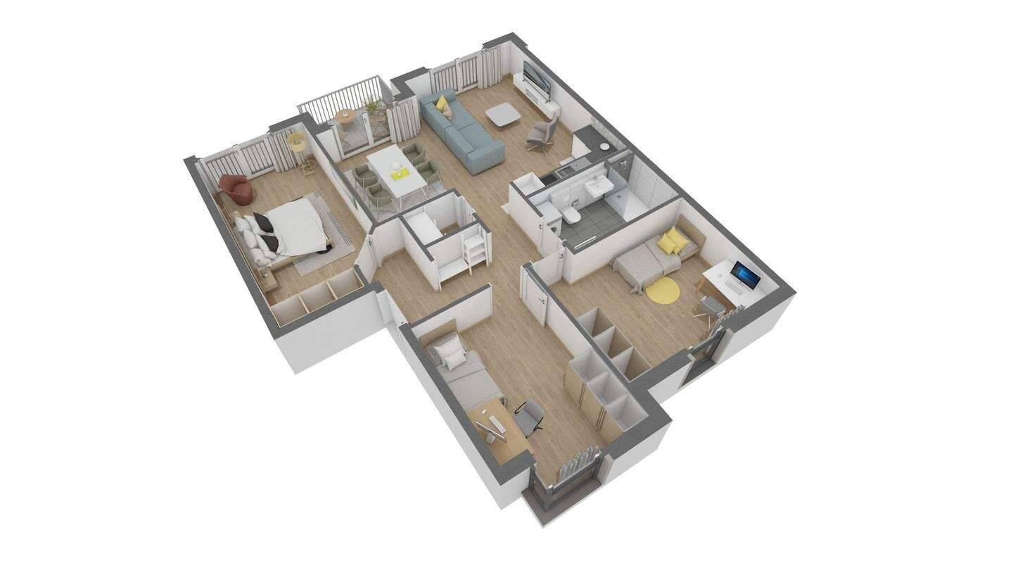 Thumbnail-Attraktive 4,5 Zimmer-Wohnung im 2.OG mit Balkon und Aufzug