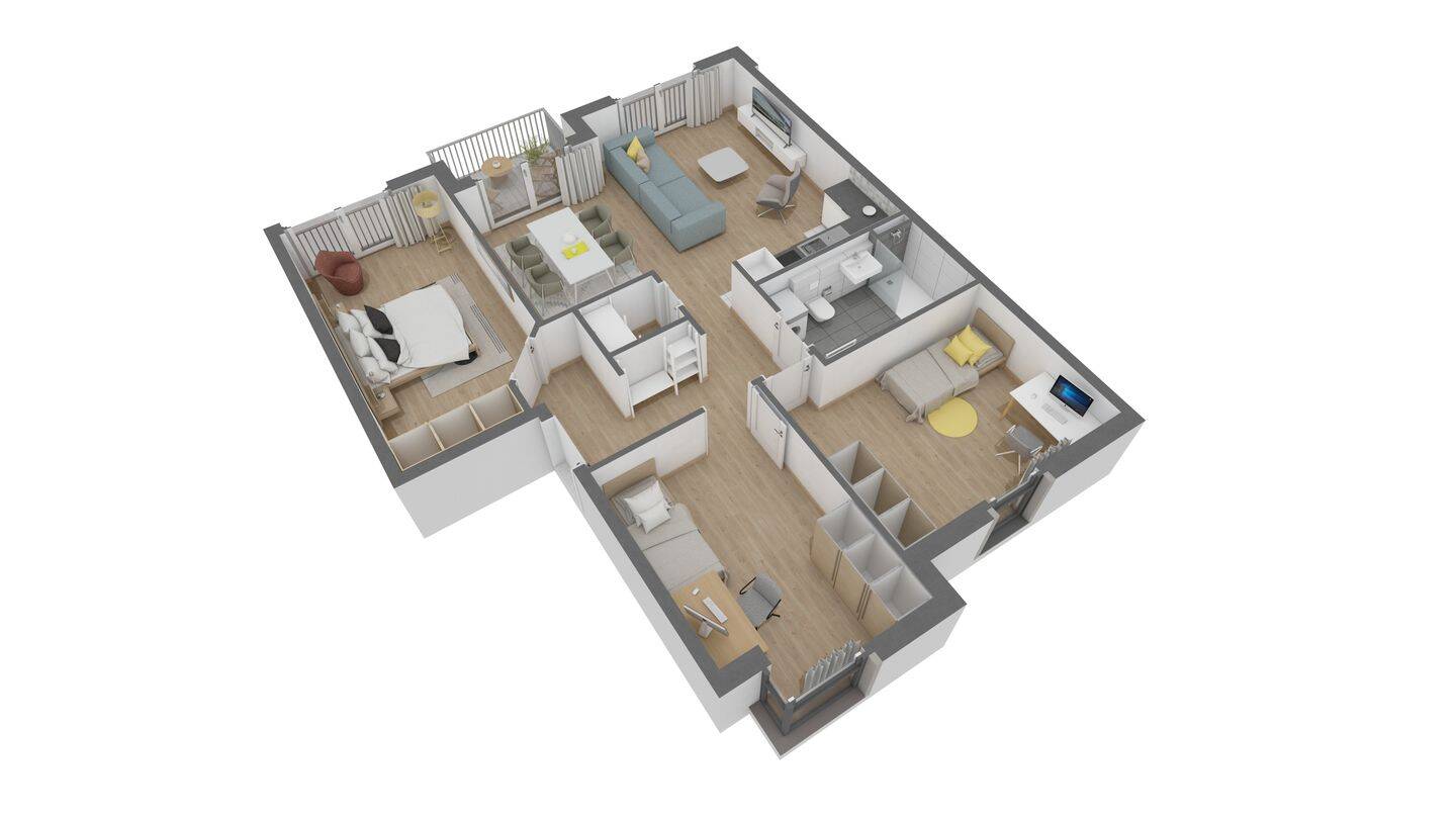 Thumbnail-Attraktive 4,5 Zimmer-Wohnung im 1.OG mit Balkon und Aufzug