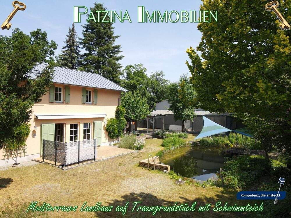 Thumbnail-Mediterranes Landhaus auf Traumgrundstück mit Schwimmteich in Beelitz